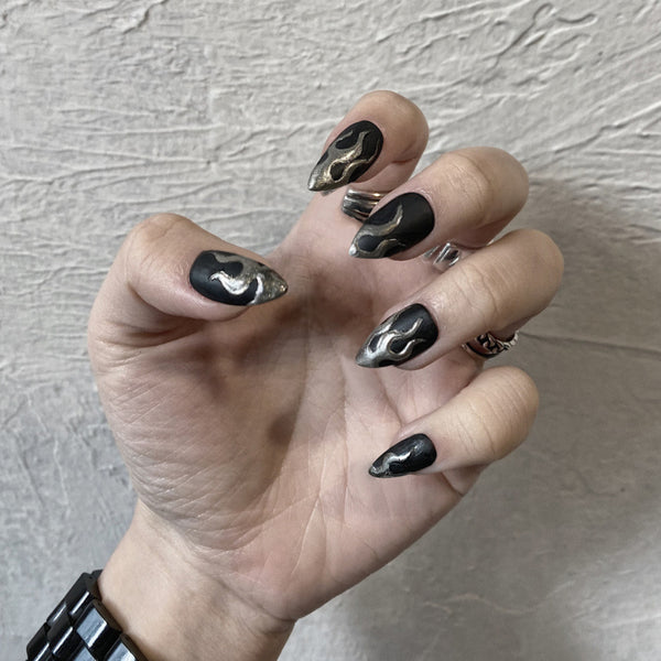 12 Sizes-24 Pcs Press On Nails JP834