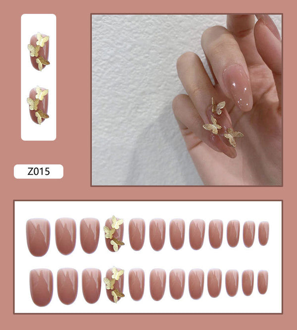 12 Sizes-24 Pcs Press On Nails Z015