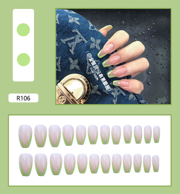 12 Sizes-24 Pcs Press On Nails R106