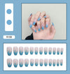 12 Sizes-24 Pcs Press On Nails R081