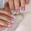 Medium Oval Pink Press on Nails