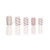 Candy Cane Glitz Press-on Nails