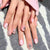 Silver Saint Blush Press-on Nails