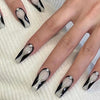 French Glossy Long Press on Nails