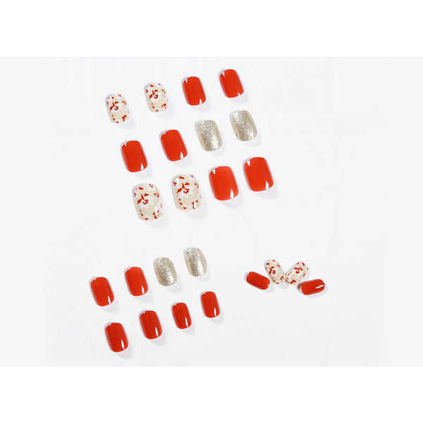 12 Sizes-24 Pcs Press On Nails JP870