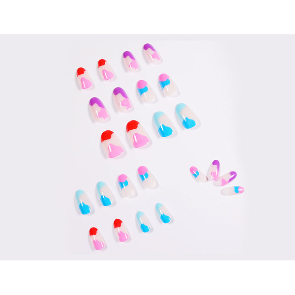 12 Sizes-24 Pcs Press On Nails JP899