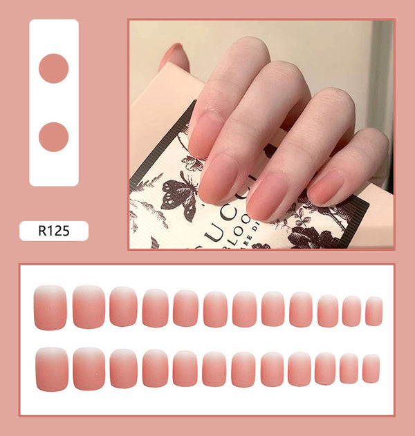 12 Sizes-24 Pcs Press On Nails R121