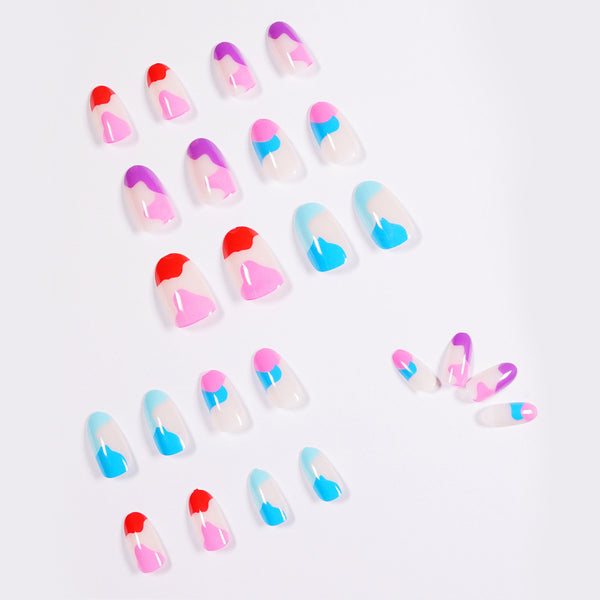 12 Sizes-24 Pcs Press On Nails JP899