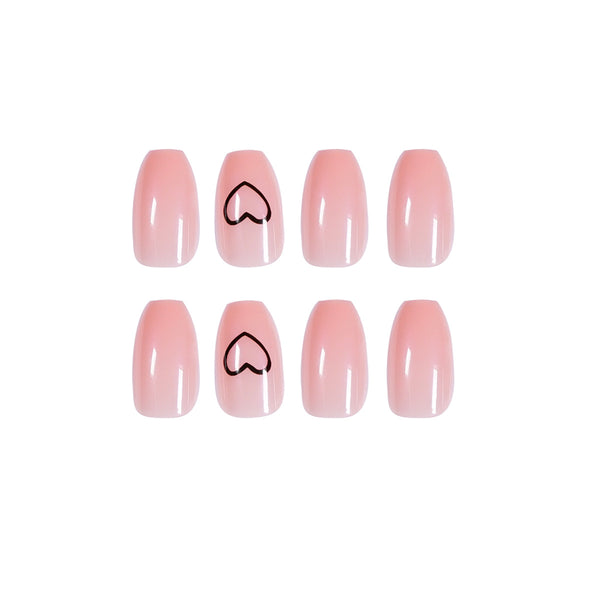 12 Sizes-24 Pcs Press On Nails JP908