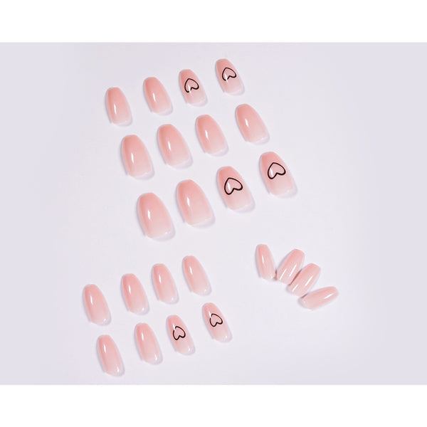 12 Sizes-24 Pcs Press On Nails JP908