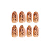 12 Sizes-24 Pcs Press On Nails JP909