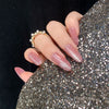 Almond Medium Oval Pink Press on Nails