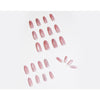 Almond Medium Oval Pink Press on Nails