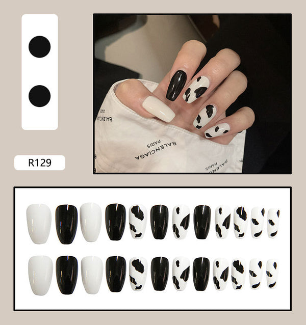12 Sizes-24 Pcs Press On Nails R121