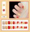 12 Sizes-24 Pcs Press On Nails R121