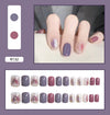 12 Sizes-24 Pcs Press On Nails R121