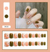 12 Sizes-24 Pcs Press On Nails R121