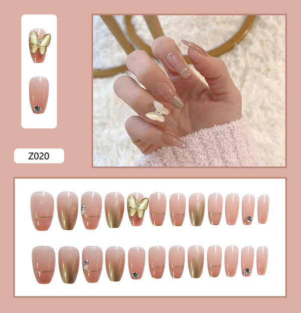 12 Sizes-24 Pcs Press On Nails Z001