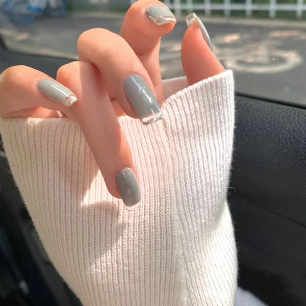 12 Sizes-24 Pcs Press On Nails JP941