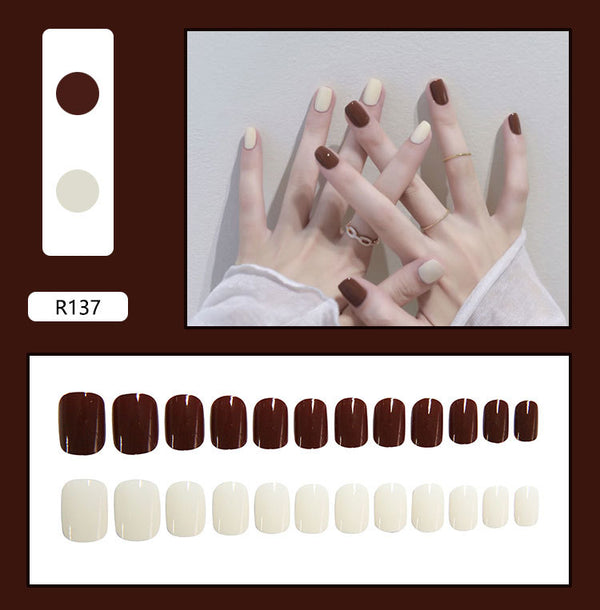 12 Sizes-24 Pcs Press On Nails R121