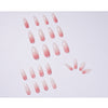 Glossy Long Ombre Pink Press on Nails