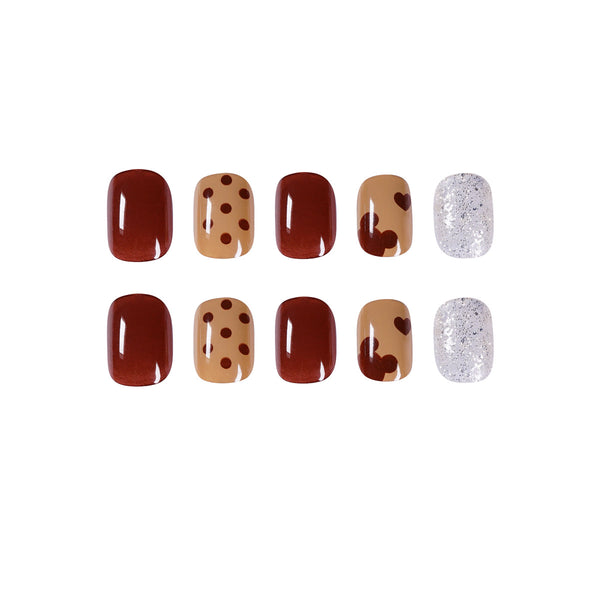 12 Sizes-24 Pcs Press On Nails JP951