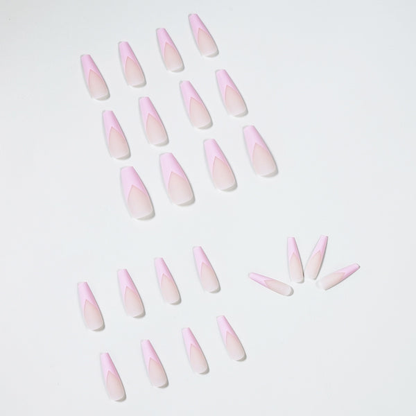 12 Sizes-24 Pcs Press On Nails JP960