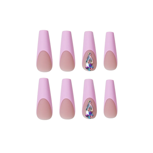 12 Sizes-24 Pcs Press On Nails JP959