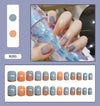 12 Sizes-24 Pcs Press On Nails R081