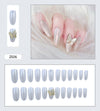 12 Sizes-24 Pcs Press On Nails Z001