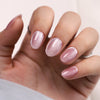 Medium Oval Pink Press on Nails