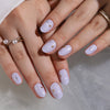 Almond Glossy Medium Oval Press on Nails