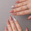 Almond Medium Pink Press on Nails