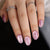 Medium Oval Pink Press on Nails