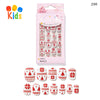 Mini Press On Nails For Kids 24Pcs-12Size