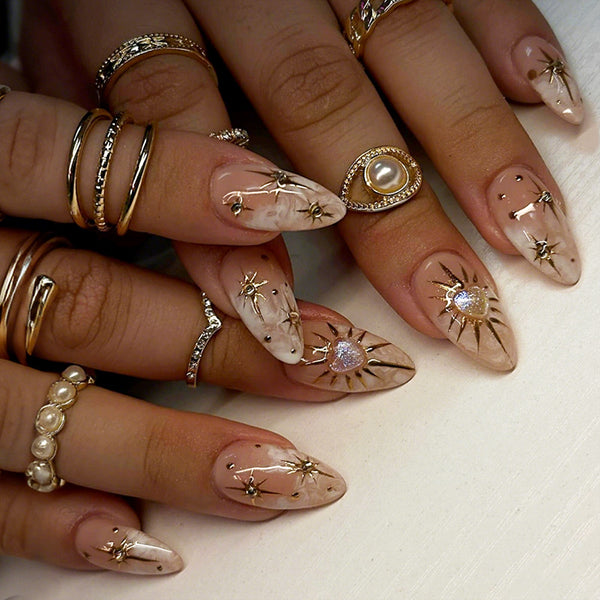 12 Sizes-24 Pcs Press On Nails XB-107-50
