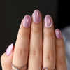 Medium Oval Pink Press on Nails