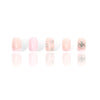 Silver Saint Blush Press-on Nails