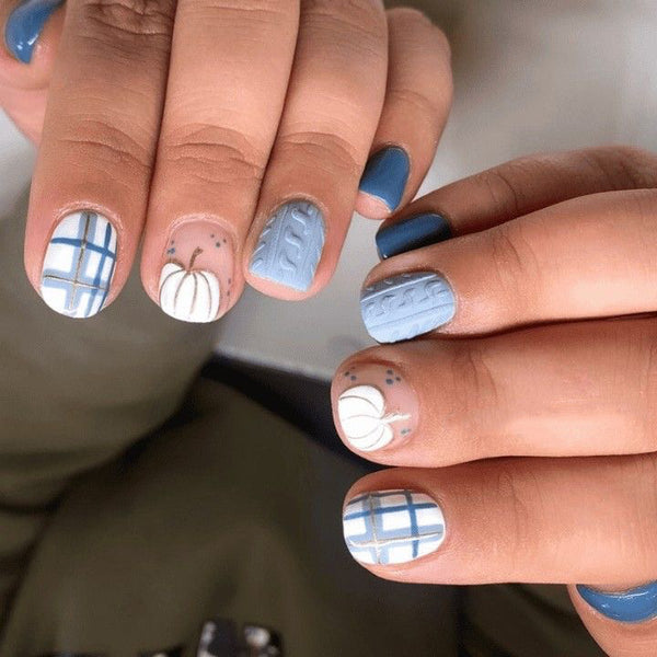 12 Sizes-24 Pcs Press On Nails JB1293