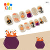 Mini press on nails for kids 24Pcs-12Size FNT-26