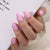 Almond Glossy Medium Pink Press on Nails