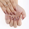 Almond French Glossy Medium Press on Nails