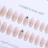 Almond Glossy Medium Press on Nails