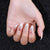 Almond French Glossy Medium Pink Press on Nails