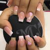 French Medium Pink Square Press on Nails