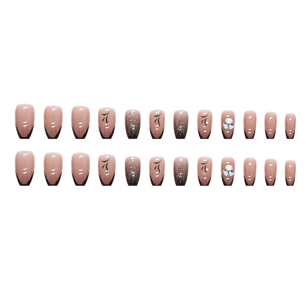 12 Sizes-24 Pcs Press On Nails Z507