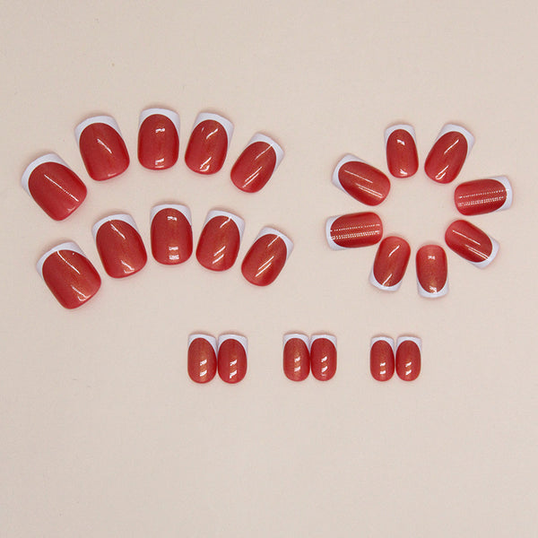 12 Sizes-24 Pcs Press On Nails W1363