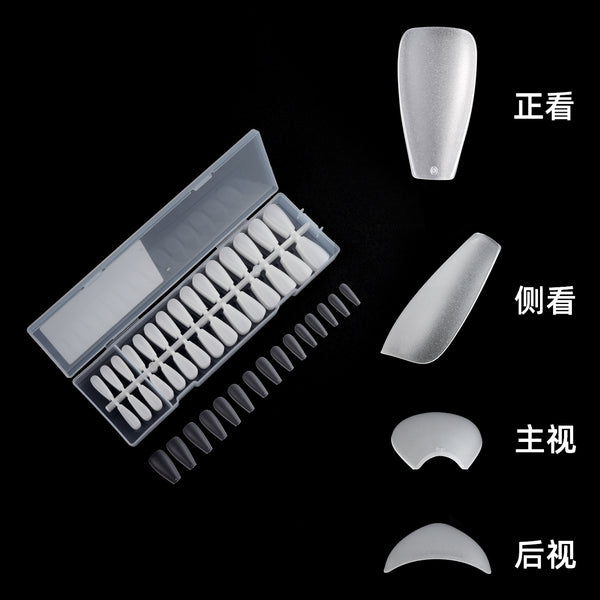 300 Pcs Press On Nails short-almond-01