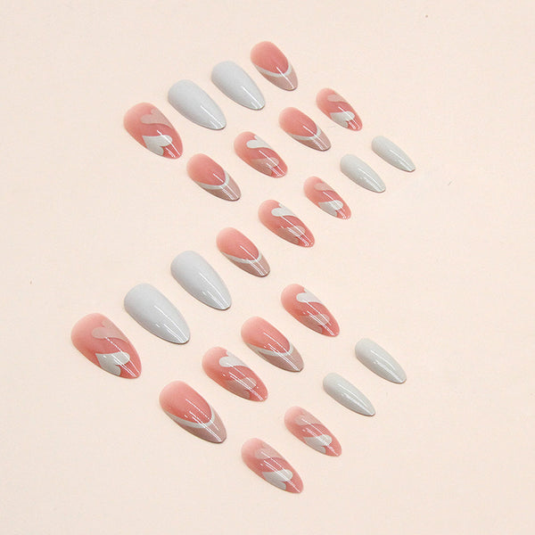 12 Sizes-24 Pcs Press On Nails W473