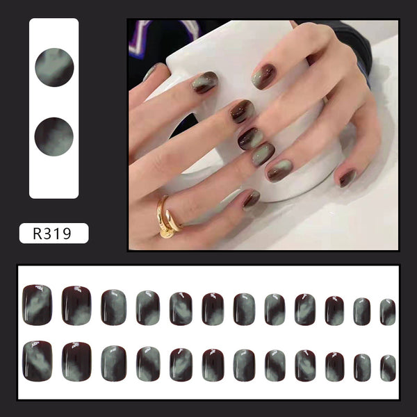 12 Sizes-24 Pcs Press On Nails R281